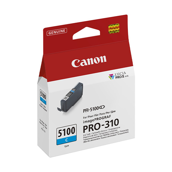 Canon PFI-5100C cartouche d'encre (d'origine) - cyan 083782 - 1