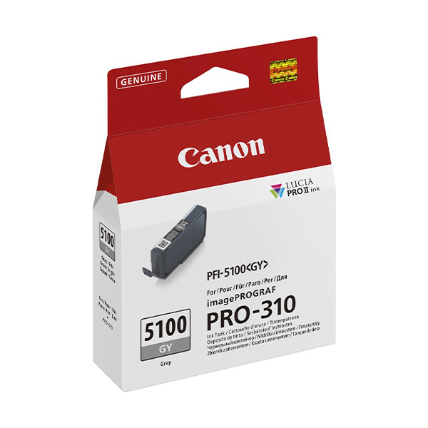 Canon PFI-5100GY cartouche d'encre (d'origine) - gris 083794 - 1