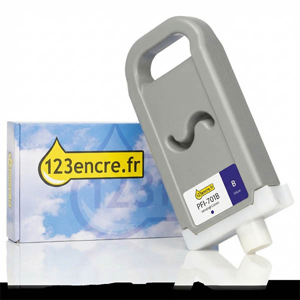 Canon PFI-701B cartouche d'encre (marque 123encre) - bleu 018323 - 1