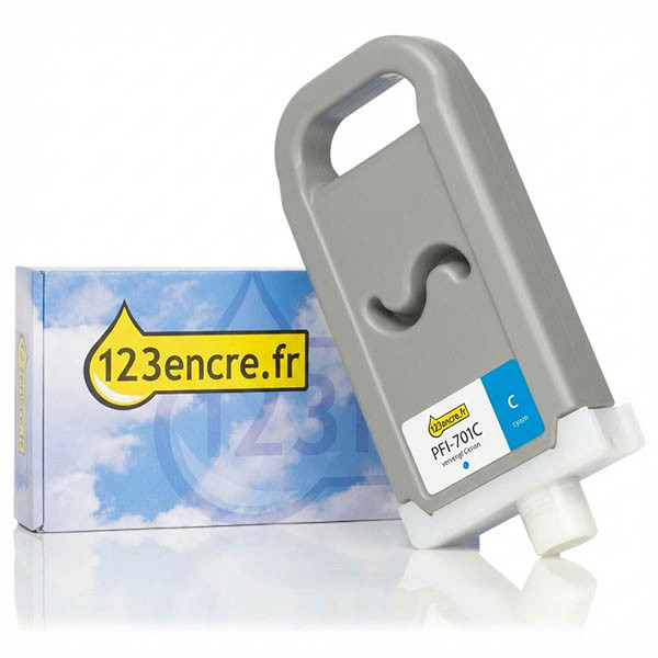 Canon PFI-701C cartouche d'encre (marque 123encre) - cyan 018309 - 1
