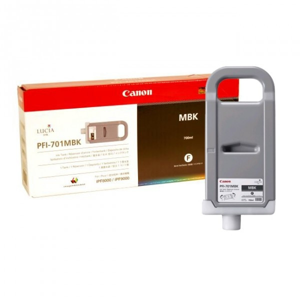 Canon PFI-701MBK cartouche d'encre noire mate (d'origine) 018304 - 1