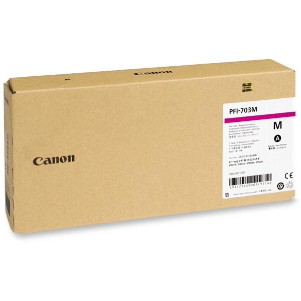Canon PFI-703M cartouche d'encre haute capacité (d'origine) - magenta 018388 - 1