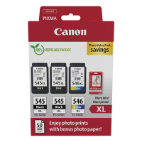 Canon PG-545XLx2/CL-546XL pack avantageux photo (d'origine) 132266