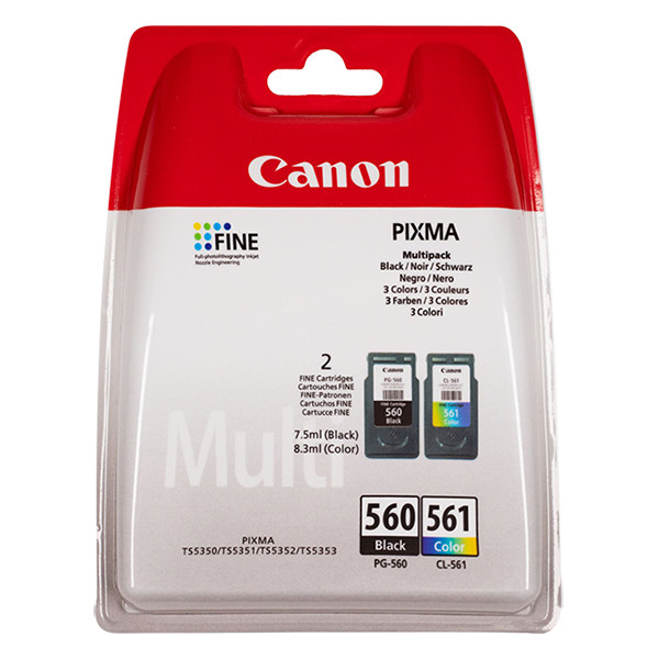 Canon PG-560 / CL-561 multipack noir et couleur (d'origine) 010196 - 1