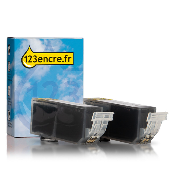 Canon PGI-525PGBK cartouches d'encre duopack (marque 123encre) - noir 132103 - 1