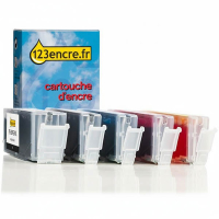 Canon PGI-550PGBK XL/CLI-551XL offre : 2x noir + 3 couleurs (marque 123encre) 120892