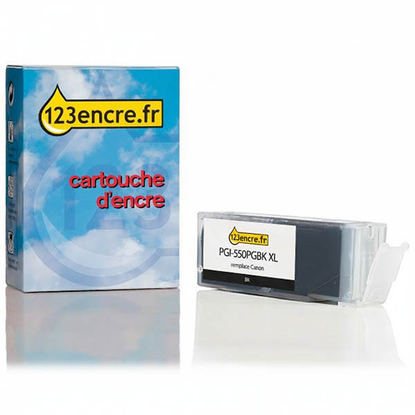 Canon PGI-550PGBK XL cartouche d'encre haute capacité (marque 123encre) - noir 018801 - 1