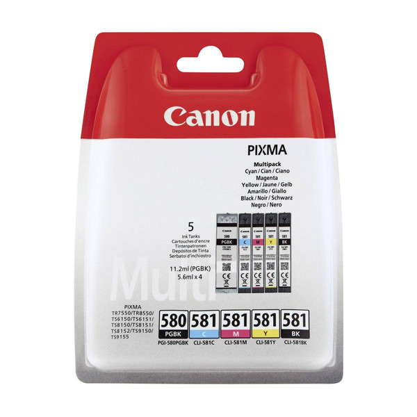 Canon PGI-580BK / CLI-581 BK/C/M/Y-multipack (d'origine) 018582 - 1