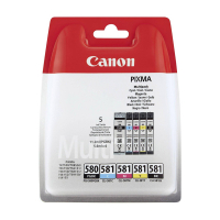 Canon PGI-580BK / CLI-581 BK/C/M/Y-multipack (d'origine) 018582