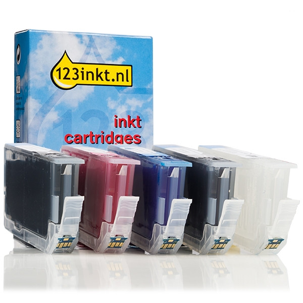 Canon PGI-72 multipack PBK/PM/PC/GY/CO (marque 123encre) 018849 - 1