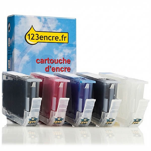 Canon PGI-72 multipack PBK/PM/PC/GY/CO (marque 123encre) 018849 - 1