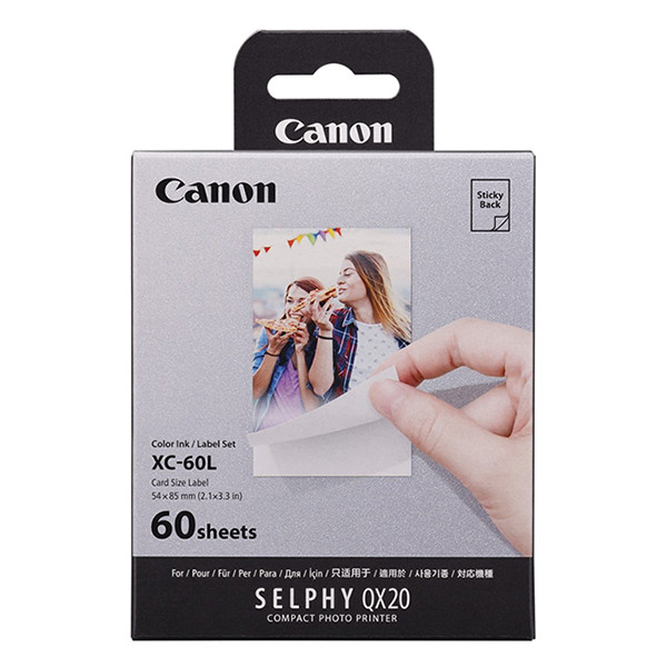 Canon XC-60L cartouche d'encre + autocollants format carte de crédit (d'origine) 154085 - 1