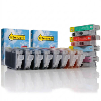 Canon offre : 2 x série BCI-6 (noir + 7 couleurs C/M/Y/PC/PM/R/G) (marque 123encre)