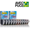 Canon offre : 2 x série CLI-8 avec puce (noir + 5 couleurs) (marque 123encre) 120821