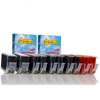 Canon offre : 2x PGI-7BK + 2x PGI-9PBK/C/M/Y avec puce (2x noir + 3x couleur) (marque 123encre) 127118
