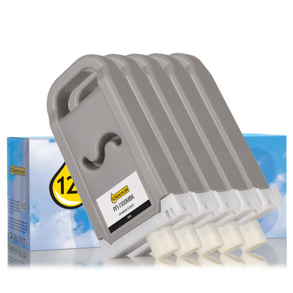 Canon offre : PFI-1100 MBK, PBK, C, M, Y 2 noirs + 3 couleurs 130727 - 1