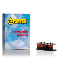 Casio RB-02 ruban encreur (marque 123encre) - noir rouge 056436