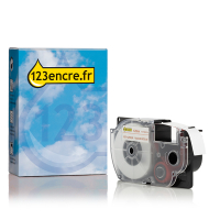 Casio XR-12WER ruban 12 mm (marque 123encre) - rouge sur blanc 056354