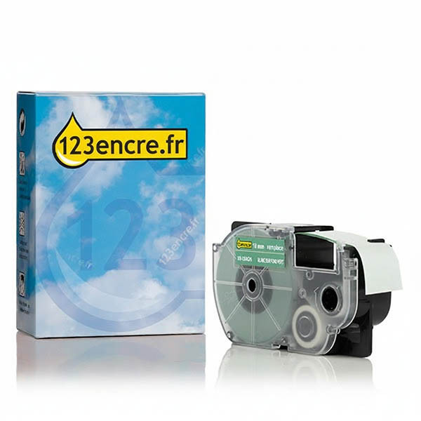Casio XR-18AGN ruban 18 mm (marque 123encre) - blanc sur vert 056376 - 1