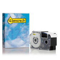 Casio XR-24WEB ruban 24 mm (marque 123encre) - bleu sur blanc 056390