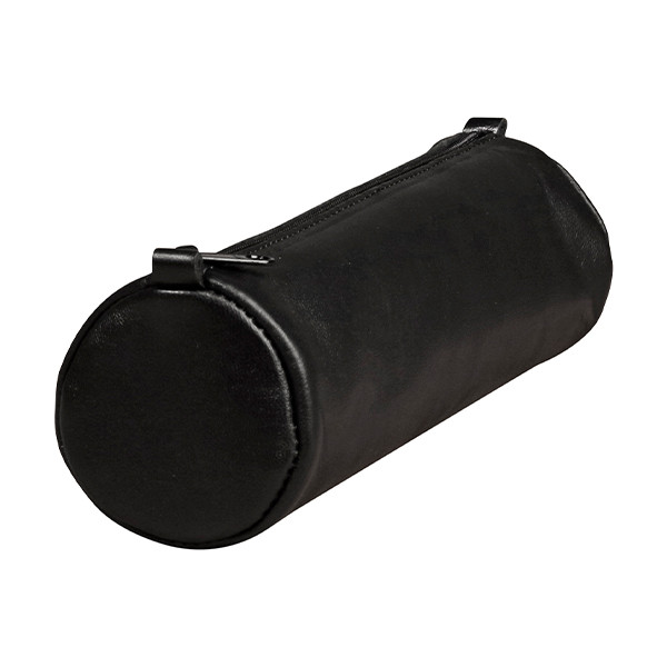 Clairefontaine Age grande trousse ronde en cuir - noir 250457 - 1