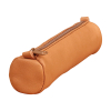 Clairefontaine Age petite trousse ronde en cuir - marron clair 250460 - 1