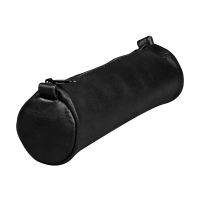 Clairefontaine Age petite trousse ronde en cuir - noir 250458