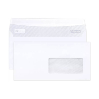 Clairefontaine Calligraphe enveloppe 110 x 220 mm - EA5/6 fenêtre à droite, autocollante (500 pièces) - blanc 404635