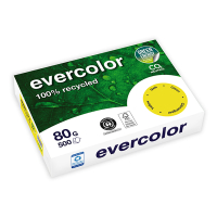 Clairefontaine Evercolor gerecycled gekleurd papier geel 80 grams A4 (500 vel) 250394
