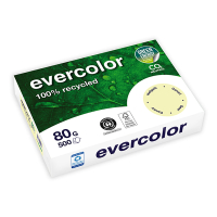 Clairefontaine Evercolor gerecycled gekleurd papier lichtgeel 80 grams A4 (500 vel) 250384