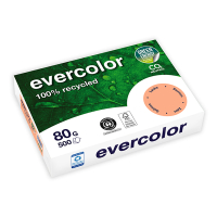 Clairefontaine Evercolor gerecycled gekleurd papier zalm 80 grams A4 (500 vel) 250389