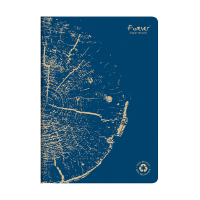 Clairefontaine Forever Premium carnet de notes A4 ligné 48 feuilles - bleu cobalt 250454