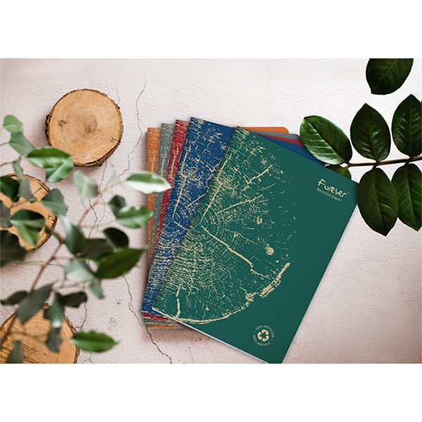 Clairefontaine Forever Premium carnet de notes A5 ligné 48 feuilles - bleu cobalt 250450 - 2