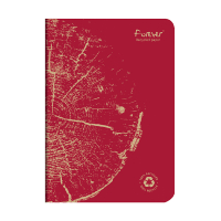 Clairefontaine Forever Premium carnet de notes A5 ligné 48 feuilles - rouge 250451