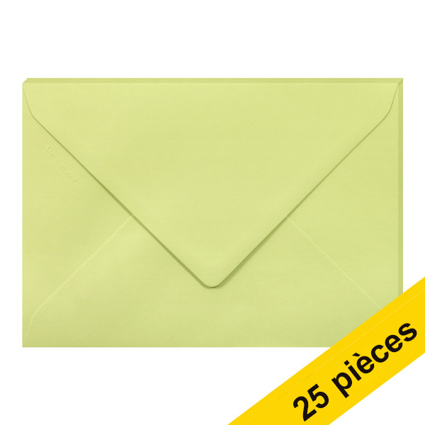 Offre: 5x Clairefontaine enveloppes de couleur C5 120 grammes (5 pièces) - vert feuille 424762 - 1