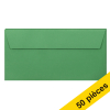 Offre : 10x Clairefontaine enveloppes de couleur EA5/6 120 g/m² (5 pièces) - vert forêt 424787 - 1