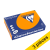 Offre : 3x Clairefontaine papier couleur 80 g/m² A4 (500 feuilles) - orange vif
