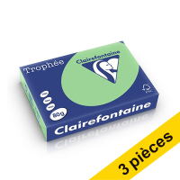 Offre : 3x Clairefontaine papier couleur 80 g/m² A4 (500 feuilles) - vert nature 340028