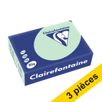 Offre : 3x Clairefontaine papier couleur 80 g/m² A5 (500 feuilles) - vert 340034
