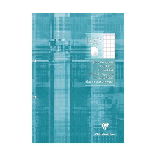 Clairefontaine bloc de cours A4 quadrillé 5 mm 90 g/m² (100 feuilles) 250435 - 1
