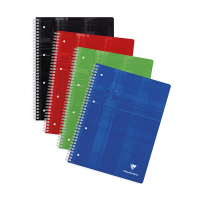 Clairefontaine cahier à spirale A4+ quadrillé 90 g/m² 80 feuilles (5pièces) - assorti 250441
