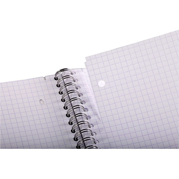 Clairefontaine cahier à spirale A4+ quadrillé 90 g/m² 80 feuilles (5pièces) - assorti 250441 - 2