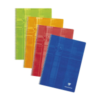 Clairefontaine cahier à spirale A4 90 g/m² 50 feuilles Seyès (grands carreaux) (10 pièces) - assorti 404559
