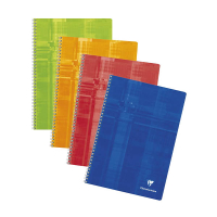 Clairefontaine cahier à spirale A4 quadrillé (5 mm) 90 g/m² 50 feuilles (10 pièces) - assorti 404560