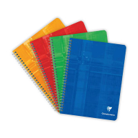 Clairefontaine cahier à spirale A5+ 90 g/m² 50 feuilles Seyès (grands carreaux) (10 pièces) - assorti 404563