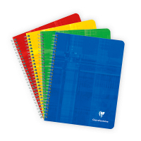 Clairefontaine cahier à spirale A5+ quadrillé 90 g/m² 60 feuilles (5 pièces) - assortiment 250423