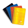 Clairefontaine cahier à spirale A6 90 x 140 mm 90 g/m² 90 feuilles quadrillées 5 mm (5 pièces) - assorti 404565 - 1