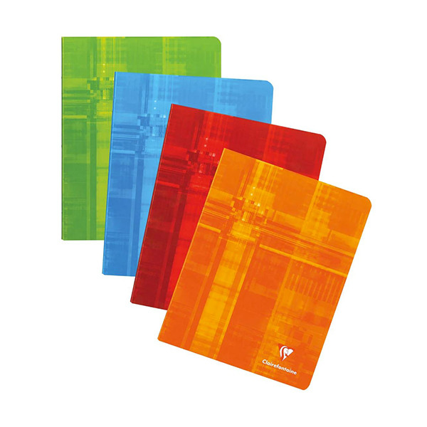 Clairefontaine cahier quadrillé A5+ 10 pièces 36 feuilles (5 mm) - assorti 250420 - 1