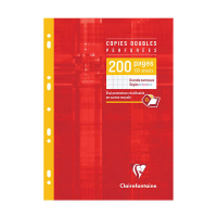Clairefontaine copies doubles perforées A4 Seyès (grands carreaux) 90 g/m² 100 feuilles 404570