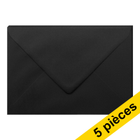 Clairefontaine enveloppes de couleur C5 120 g/m² (5 pièces) - noir 250348
